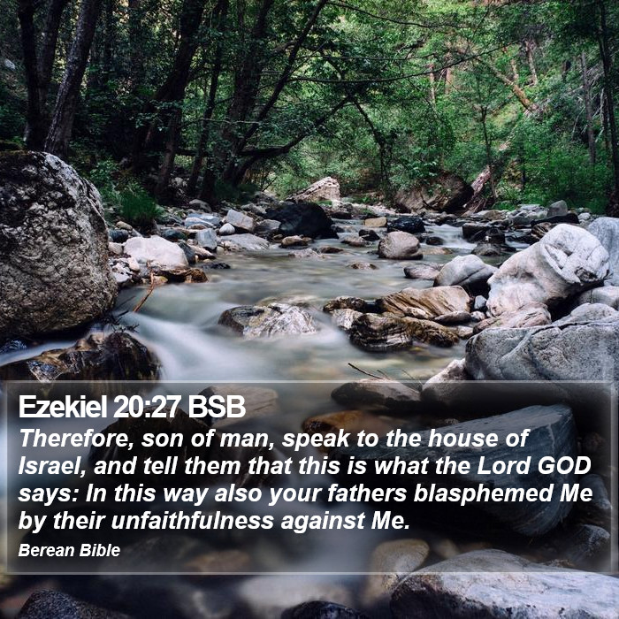 Ezekiel 20:27 BSB Bible Study