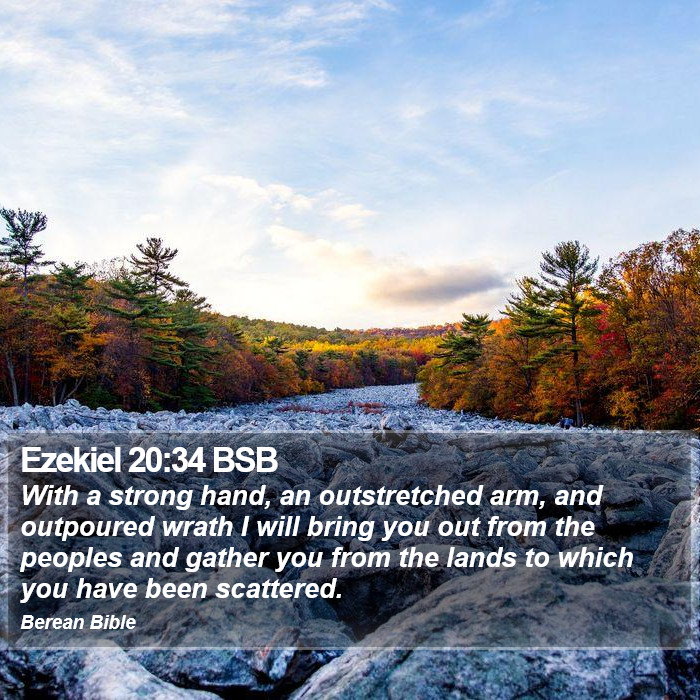 Ezekiel 20:34 BSB Bible Study