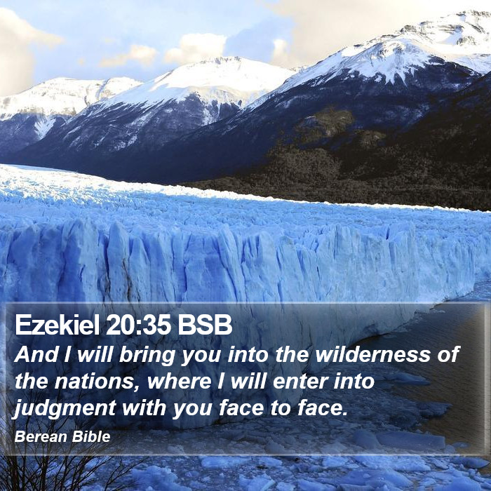 Ezekiel 20:35 BSB Bible Study