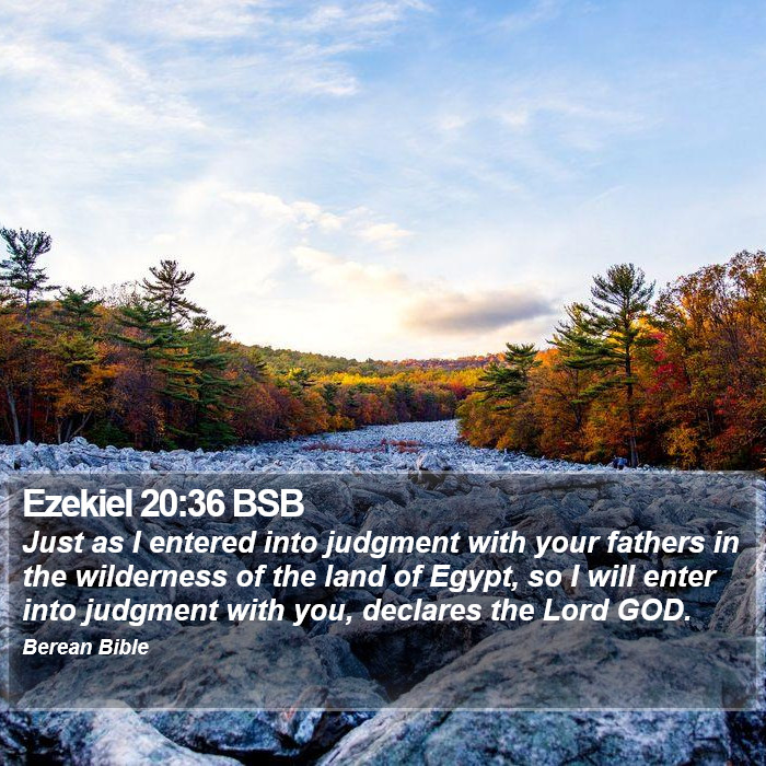 Ezekiel 20:36 BSB Bible Study