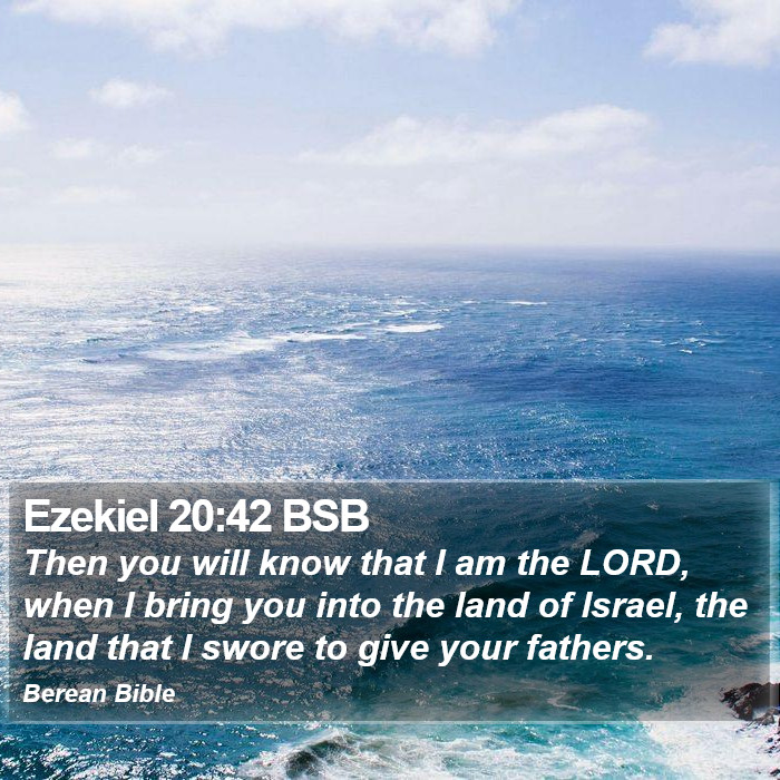 Ezekiel 20:42 BSB Bible Study