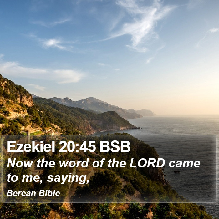 Ezekiel 20:45 BSB Bible Study