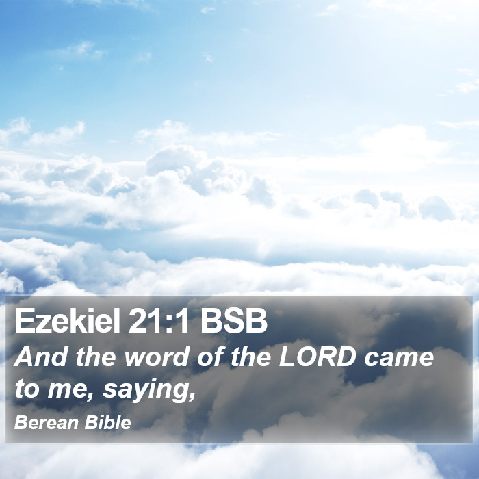 Ezekiel 21:1 BSB Bible Study