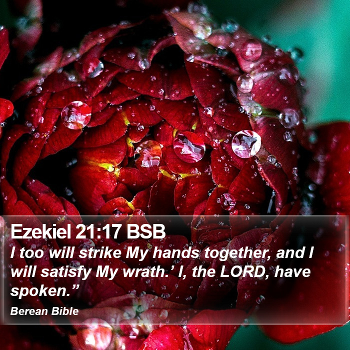 Ezekiel 21:17 BSB Bible Study