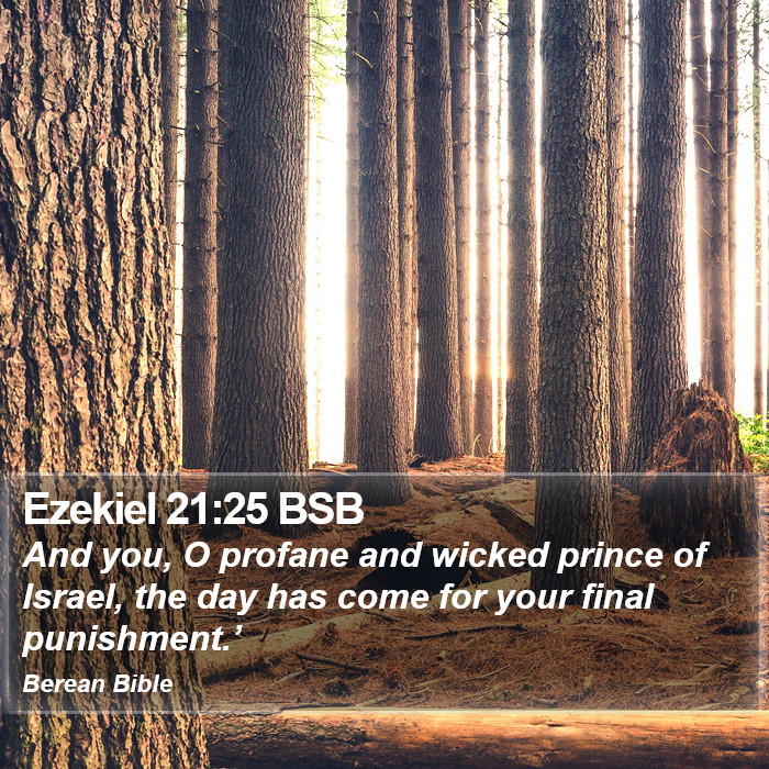 Ezekiel 21:25 BSB Bible Study