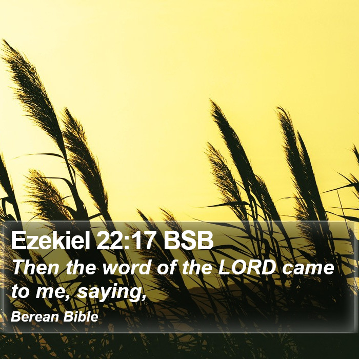 Ezekiel 22:17 BSB Bible Study