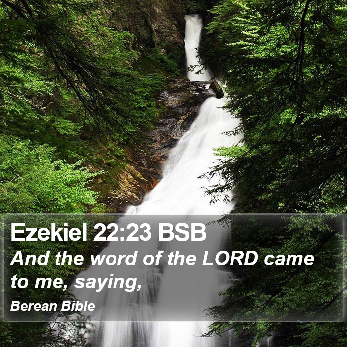 Ezekiel 22:23 BSB Bible Study