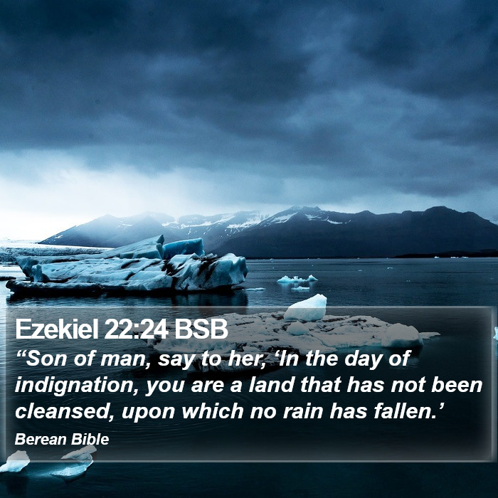 Ezekiel 22:24 BSB Bible Study