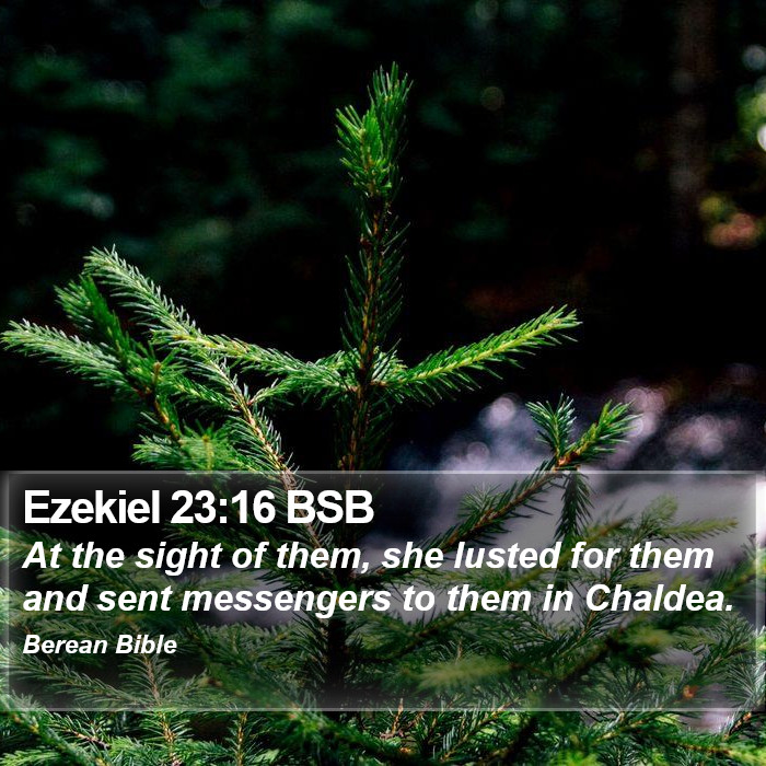 Ezekiel 23:16 BSB Bible Study