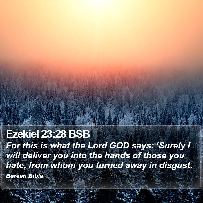 Ezekiel 23:28 BSB Bible Study