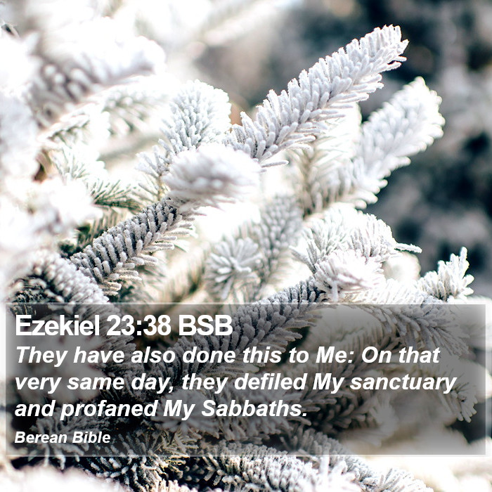 Ezekiel 23:38 BSB Bible Study