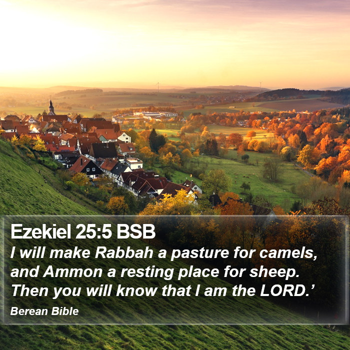 Ezekiel 25:5 BSB Bible Study