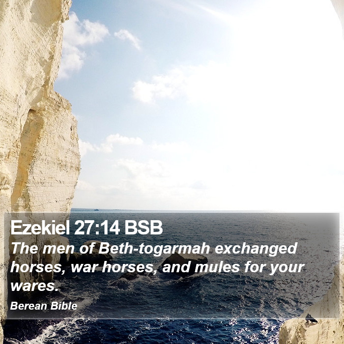 Ezekiel 27:14 BSB Bible Study