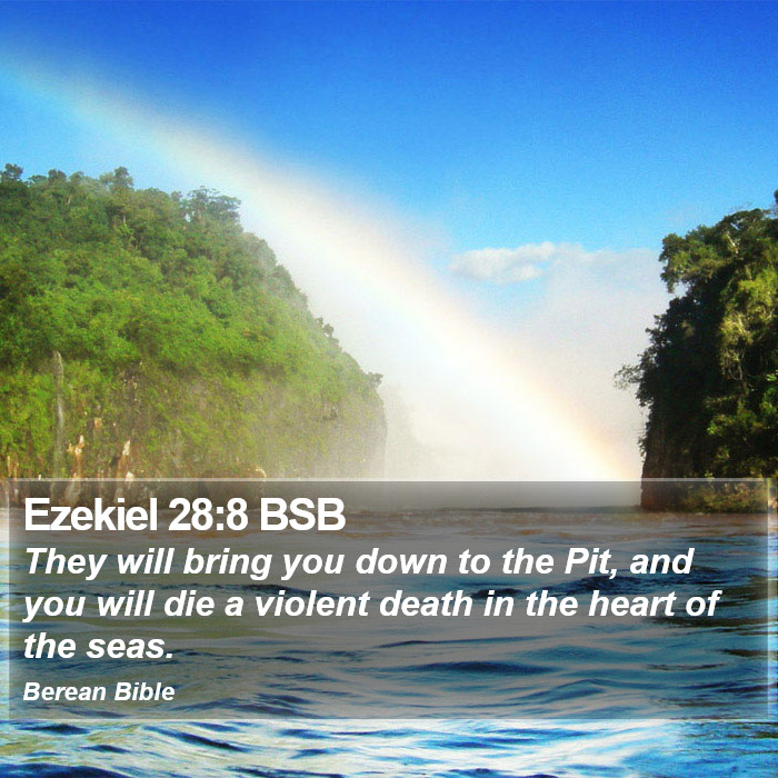 Ezekiel 28:8 BSB Bible Study