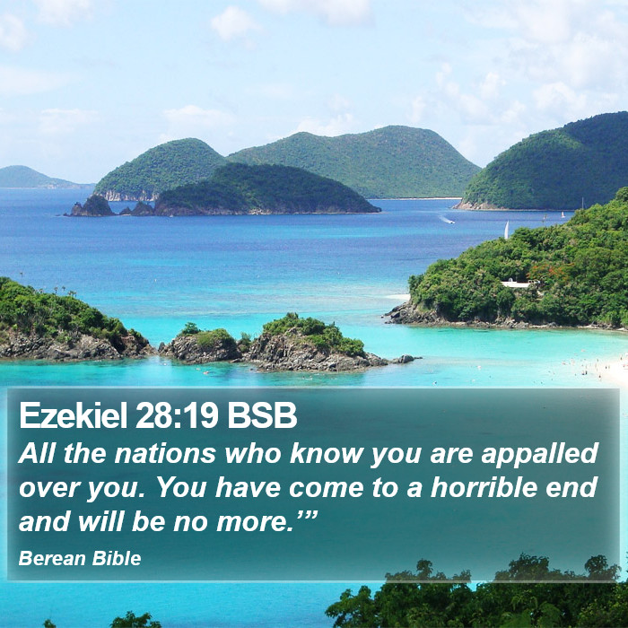 Ezekiel 28:19 BSB Bible Study