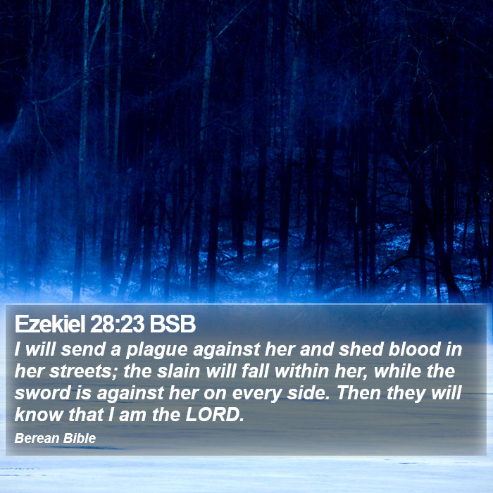 Ezekiel 28:23 BSB Bible Study