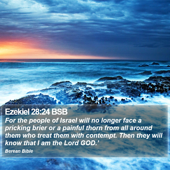 Ezekiel 28:24 BSB Bible Study