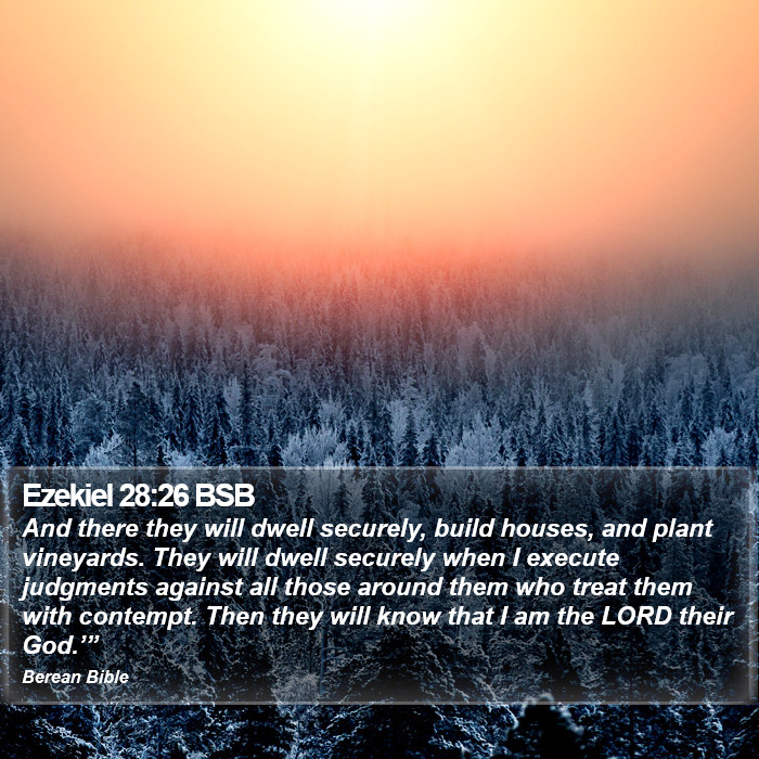 Ezekiel 28:26 BSB Bible Study