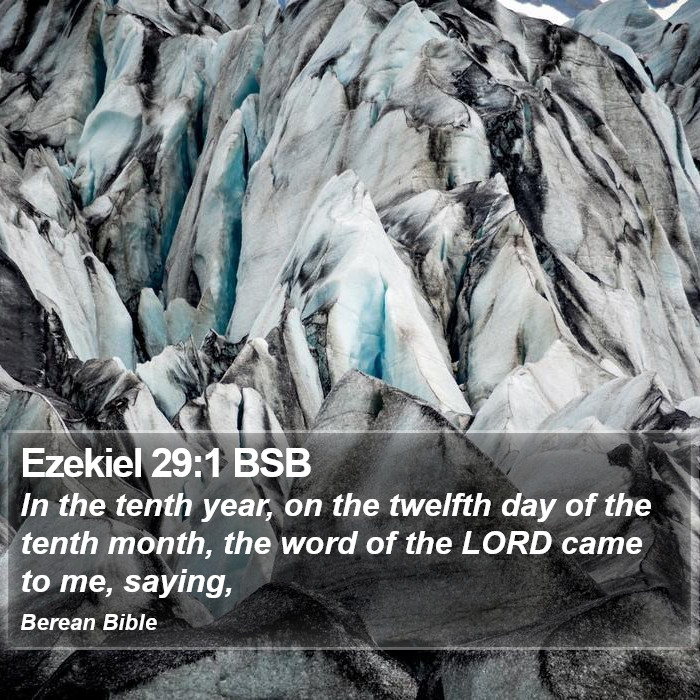 Ezekiel 29:1 BSB Bible Study