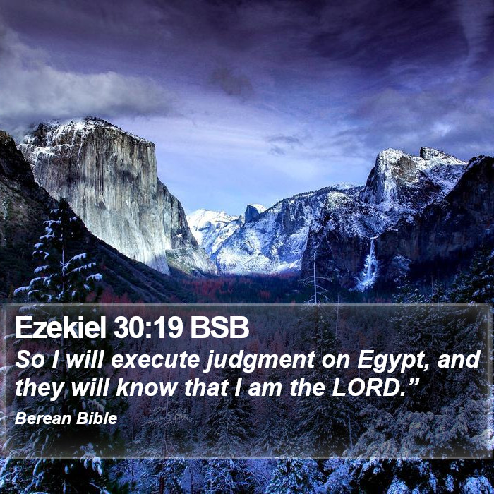 Ezekiel 30:19 BSB Bible Study