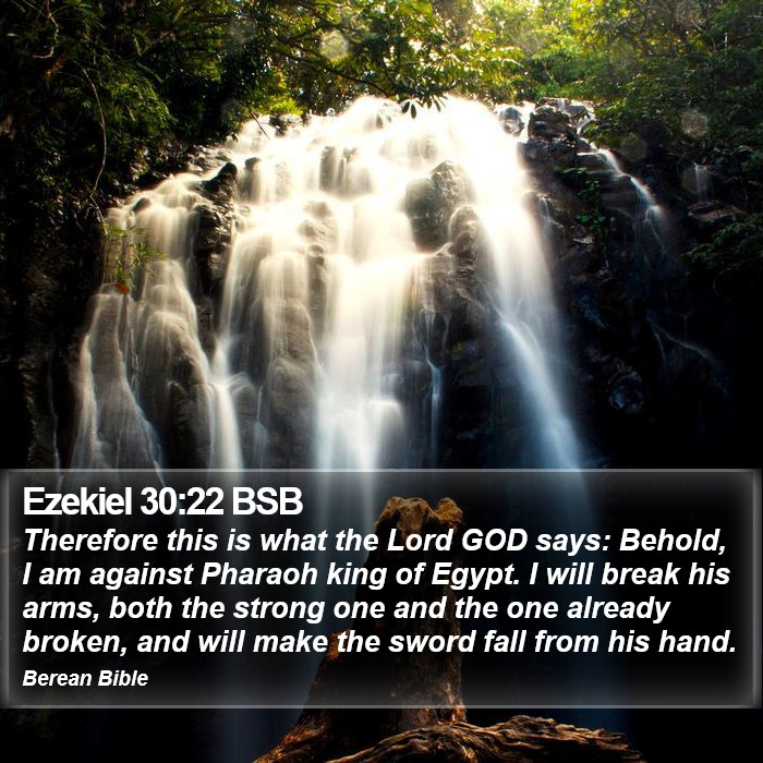 Ezekiel 30:22 BSB Bible Study