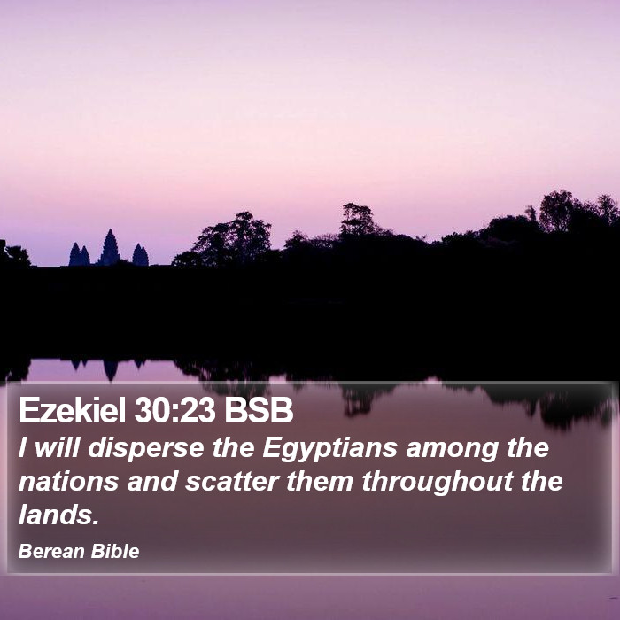 Ezekiel 30:23 BSB Bible Study