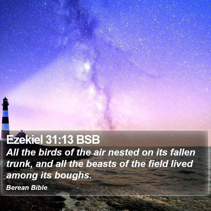 Ezekiel 31:13 BSB Bible Study