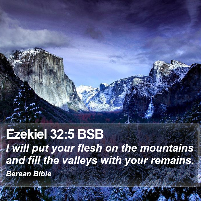 Ezekiel 32:5 BSB Bible Study