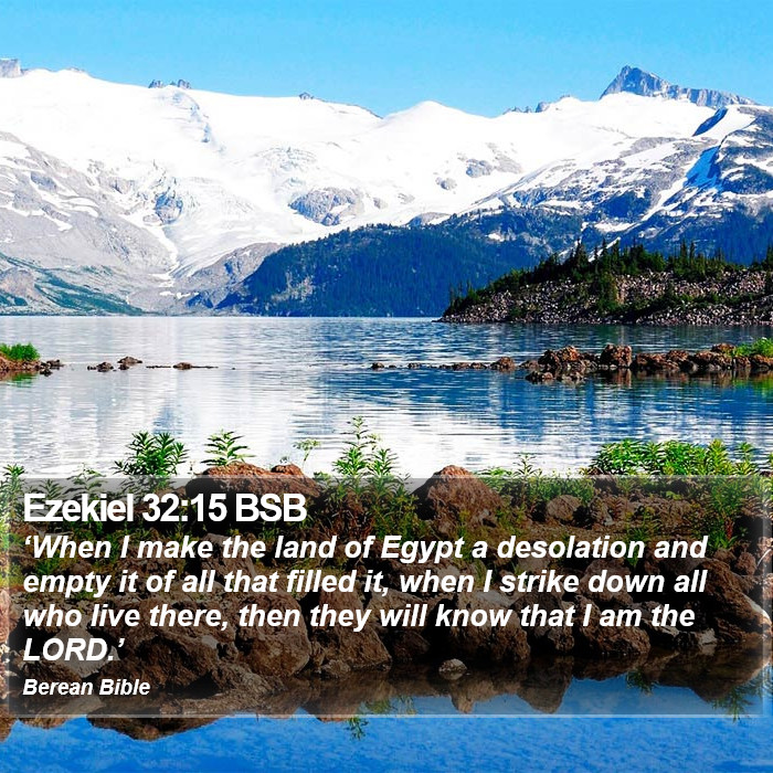 Ezekiel 32:15 BSB Bible Study