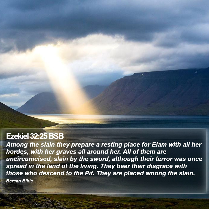 Ezekiel 32:25 BSB Bible Study