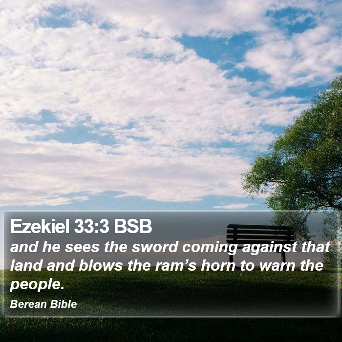 Ezekiel 33:3 BSB Bible Study