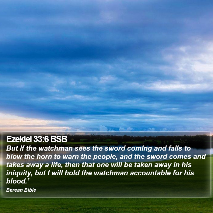 Ezekiel 33:6 BSB Bible Study