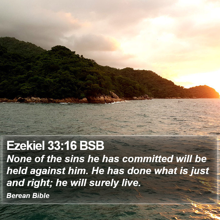 Ezekiel 33:16 BSB Bible Study