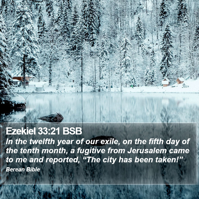 Ezekiel 33:21 BSB Bible Study