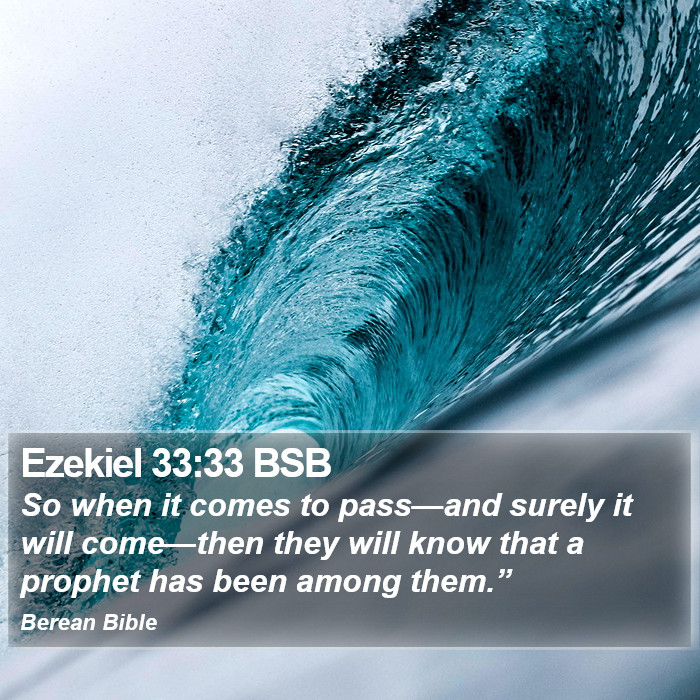 Ezekiel 33:33 BSB Bible Study