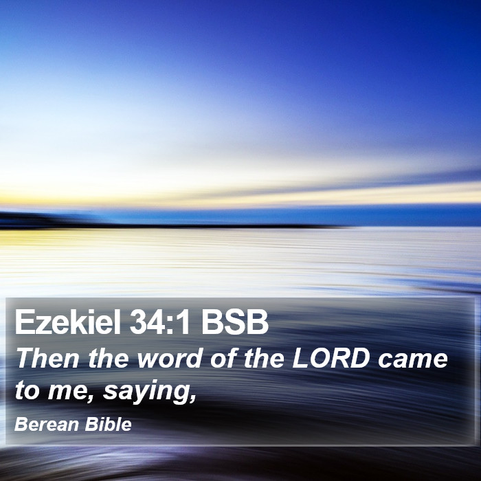 Ezekiel 34:1 BSB Bible Study