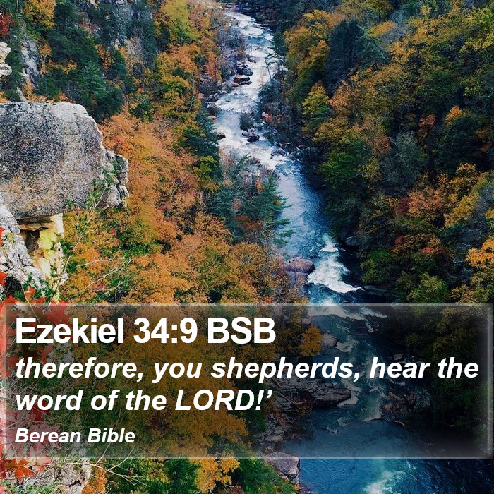 Ezekiel 34:9 BSB Bible Study