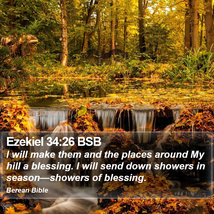 Ezekiel 34:26 BSB Bible Study