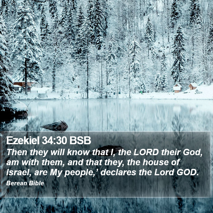 Ezekiel 34:30 BSB Bible Study