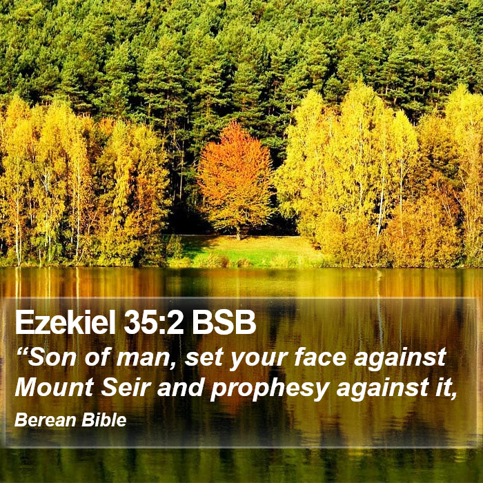 Ezekiel 35:2 BSB Bible Study