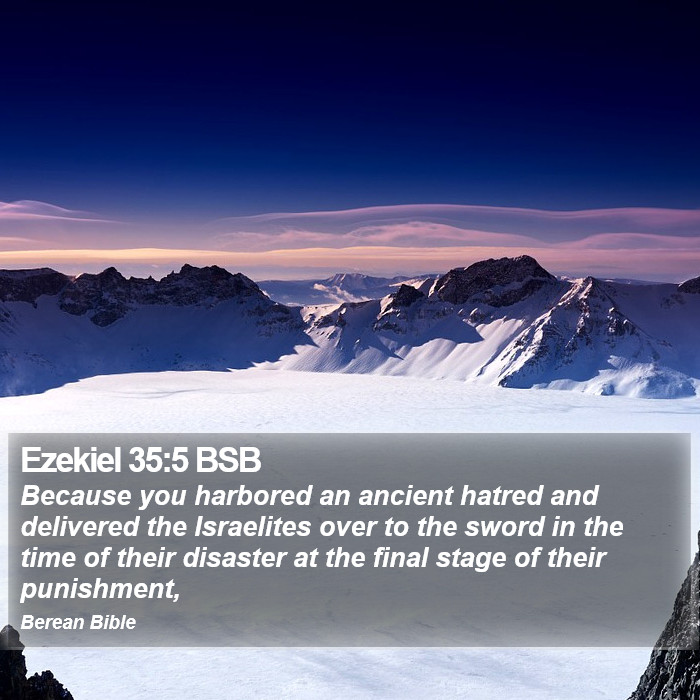 Ezekiel 35:5 BSB Bible Study