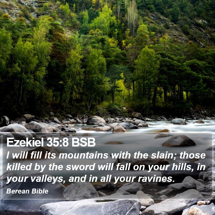 Ezekiel 35:8 BSB Bible Study