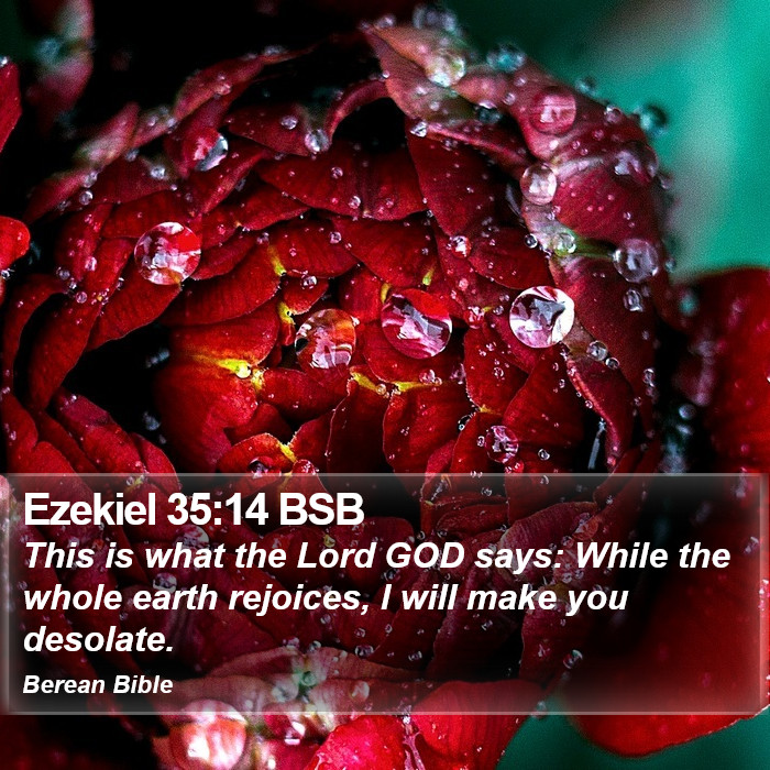 Ezekiel 35:14 BSB Bible Study