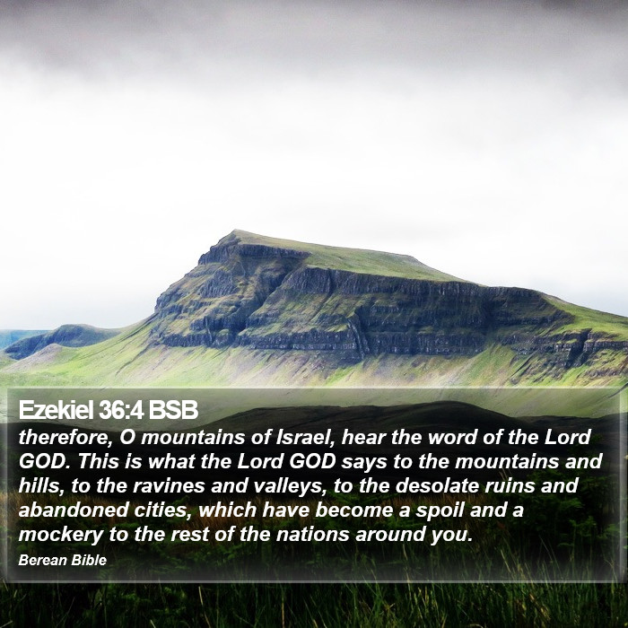 Ezekiel 36:4 BSB Bible Study