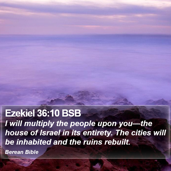 Ezekiel 36:10 BSB Bible Study