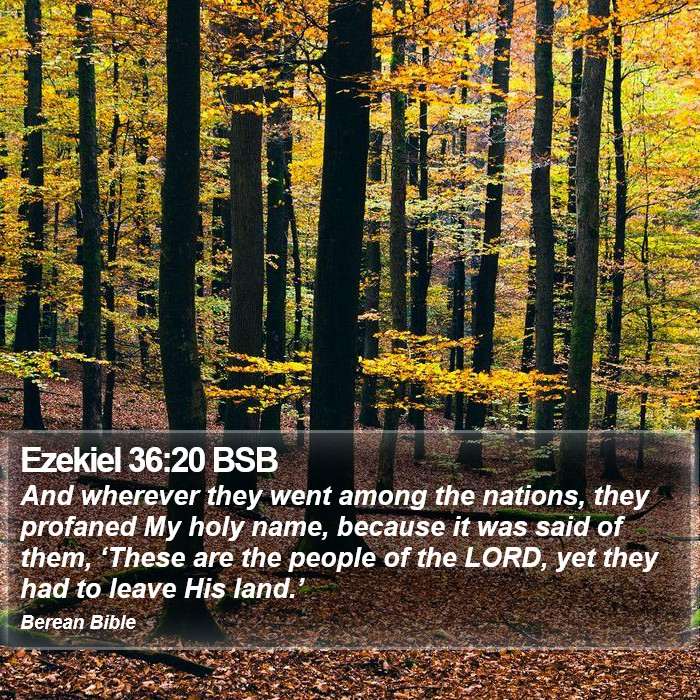 Ezekiel 36:20 BSB Bible Study