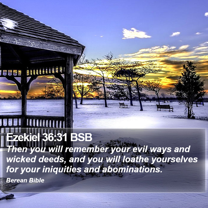 Ezekiel 36:31 BSB Bible Study