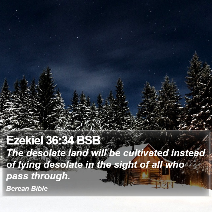 Ezekiel 36:34 BSB Bible Study