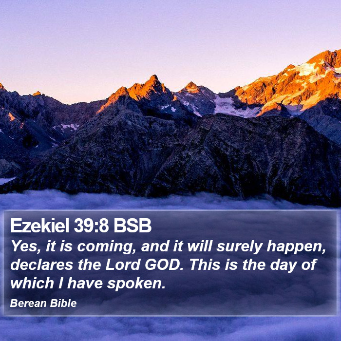 Ezekiel 39:8 BSB Bible Study