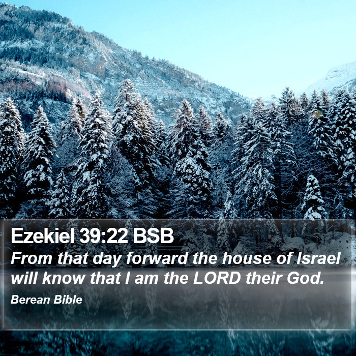 Ezekiel 39:22 BSB Bible Study